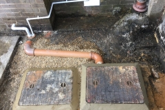 After new pipework and drain